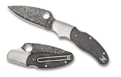 Spyderco Caly™3 Damascus Carbon Fiber Sprint Run™* Archived Products