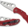 Spyderco Delica® 4 Frn Red Trainer* Clipit