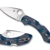 Spyderco Dragonfly™ 2 Gray-Blue Zome Super Blue Lightweight Sprint Run™* Clipit