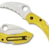 Spyderco Dragonfly™ 2 Salt® Frn Yellow Hawkbill* Clipit