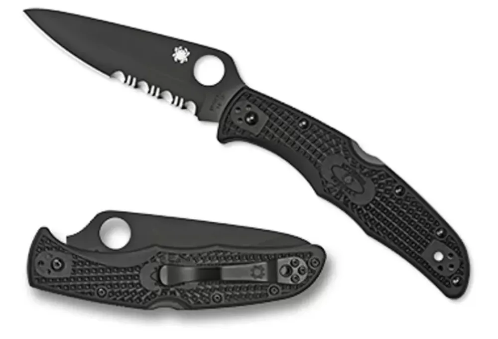 Spyderco Endura® 4 Frn Black/Black Blade* Clipit