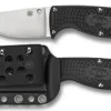 Spyderco Enuff™ Frn Black Clip Point* Fixed Blades
