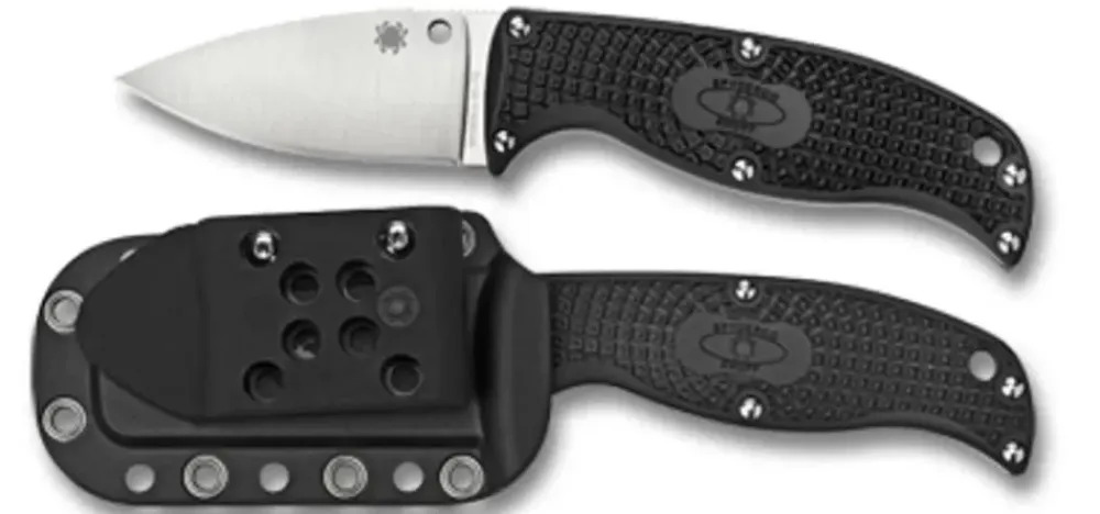 Spyderco Enuff™ Frn Black Leaf* Fixed Blades