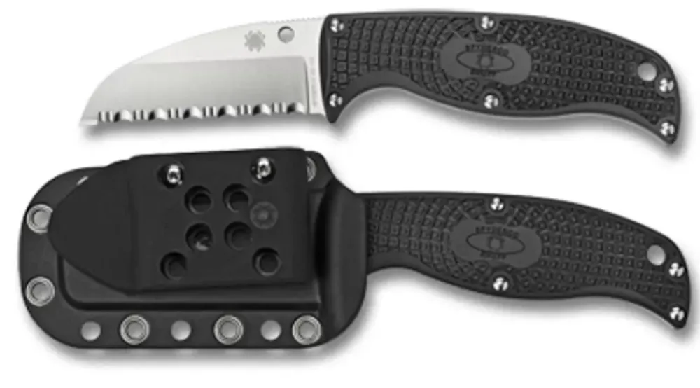 Spyderco Enuff™ Frn Black Sheepfoot* Fixed Blades