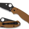 Spyderco Para® 3 Coyote Brown G-10 Cpm 10V Black Blade Exclusive* Exclusives