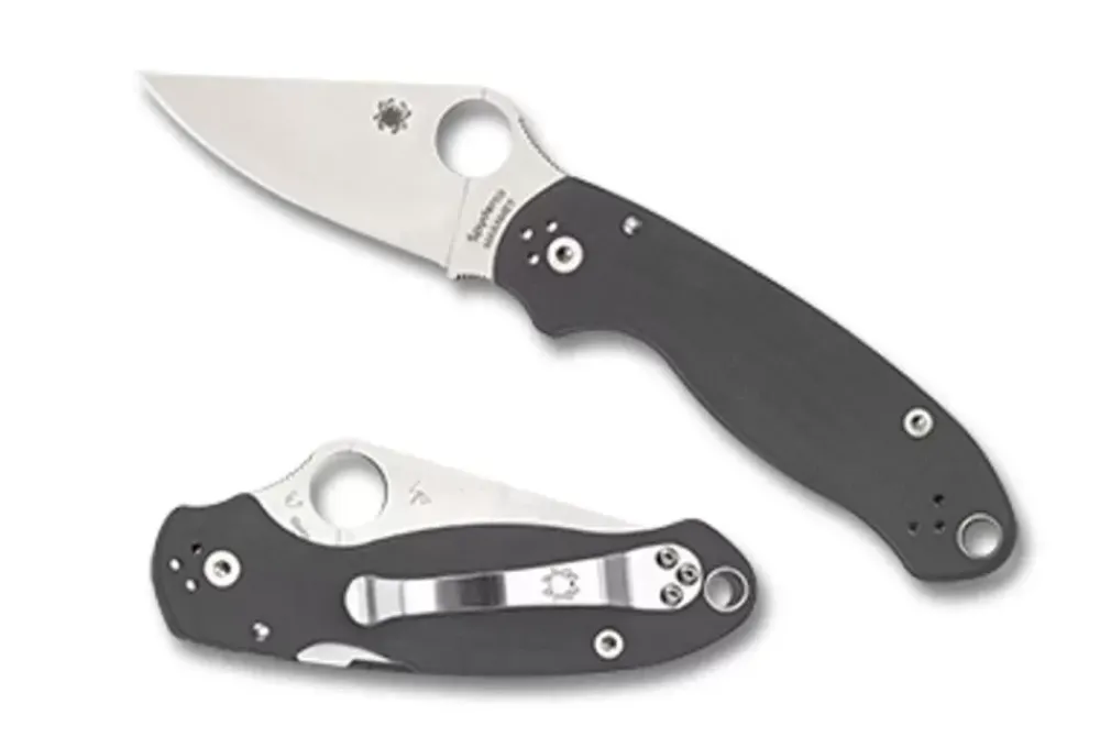 Spyderco Para® 3 G-10 Dark Gray Maxamet* Clipit