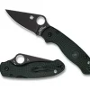 Spyderco Para® 3 Lightweight Deep Forest Green Frn Cpm Cru-Wear Black Blade Exclusive* Exclusives
