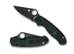Spyderco Para® 3 Lightweight Deep Forest Green Frn Cpm Cru-Wear Black Blade Exclusive* Exclusives