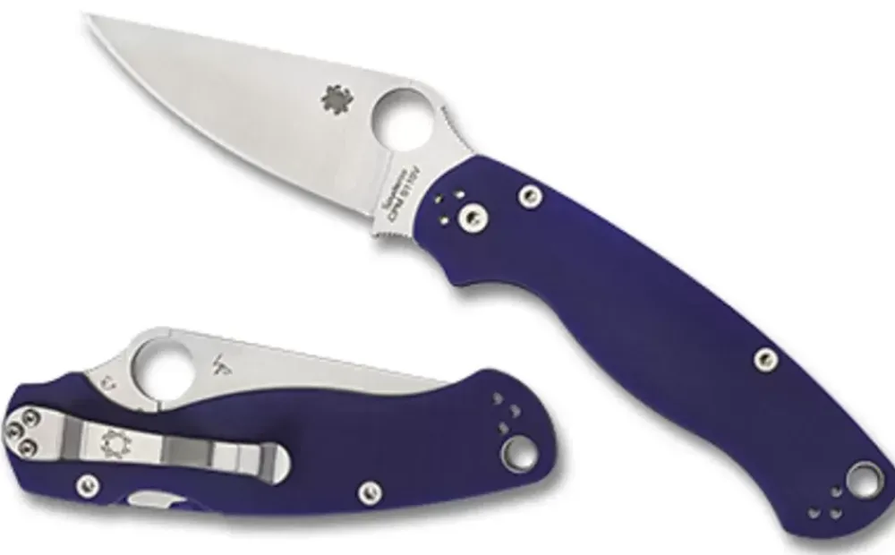 Spyderco Para Military® 2 G-10 Dark Blue Cpm S110V* Clipit