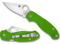 Spyderco Para® 3 Neon Green G-10 Cpm 20Cv Exclusive* Exclusives