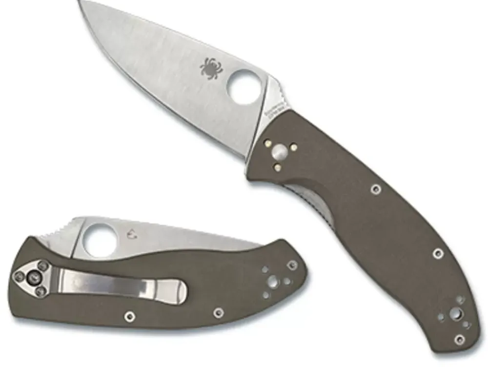 Spyderco Tenacious® Brown G-10 Cpm M4* Clipit