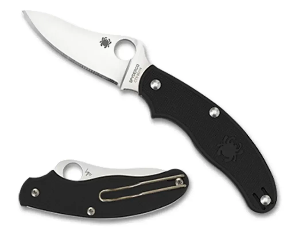 Spyderco Uk Penknife™ Frn Black Drop Point* Non-Locking Folding
