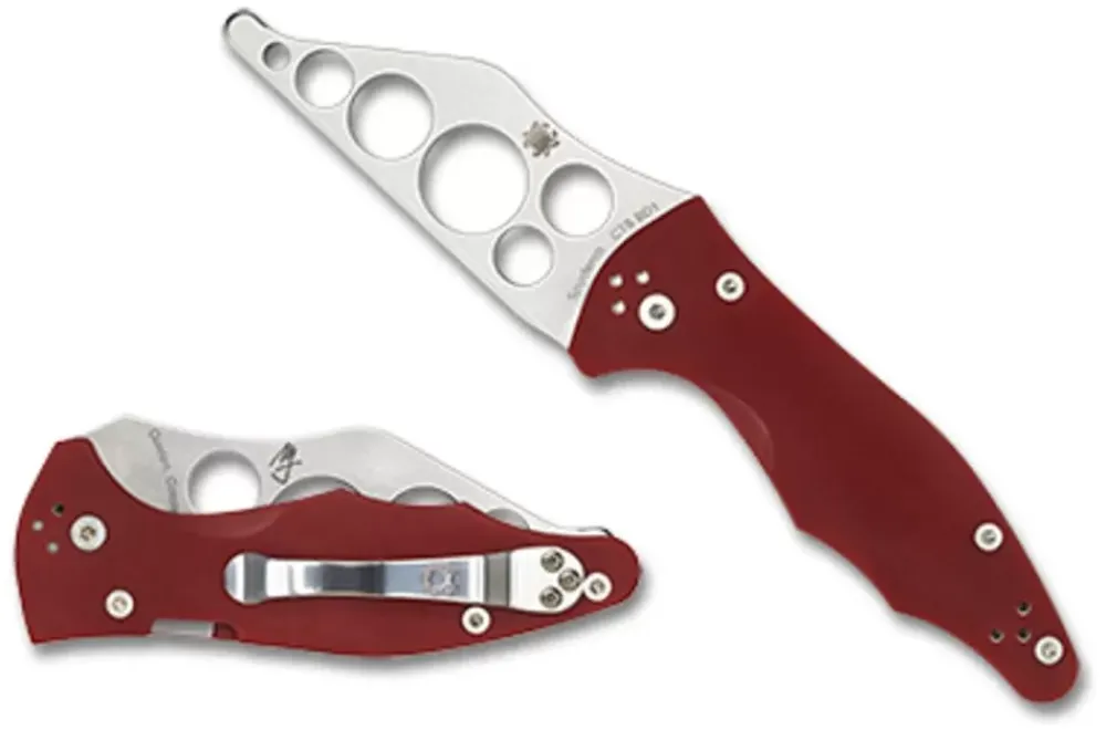 Spyderco Yojimbo™ 2 G-10 Red Trainer* Clipit