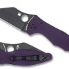 Spyderco Yojimbo™ 2 Purple G-10 Cpm Cru-Wear Black Blade Exclusive* Exclusives